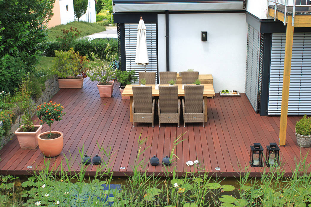 Fiberon buitenvloer, Exclusieve tuinproducten Exclusieve tuinproducten Modern Terrace Engineered Wood Transparent