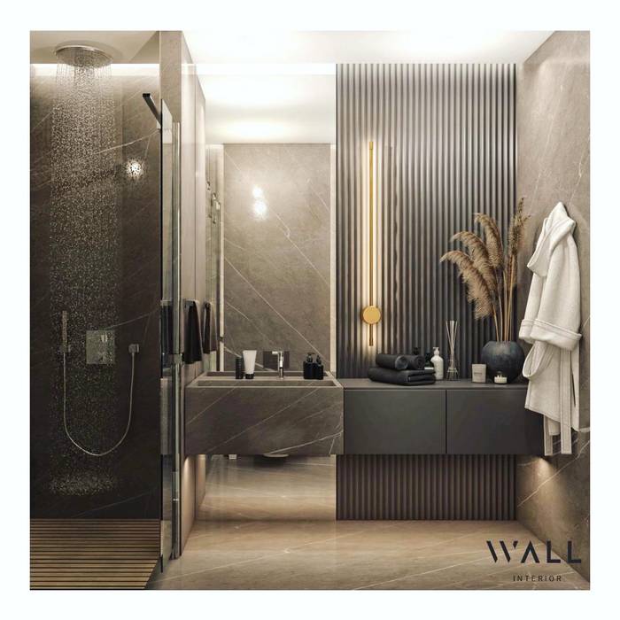 C.D. Banyo Projesi, WALL INTERIOR DESIGN WALL INTERIOR DESIGN Salle de bain moderne
