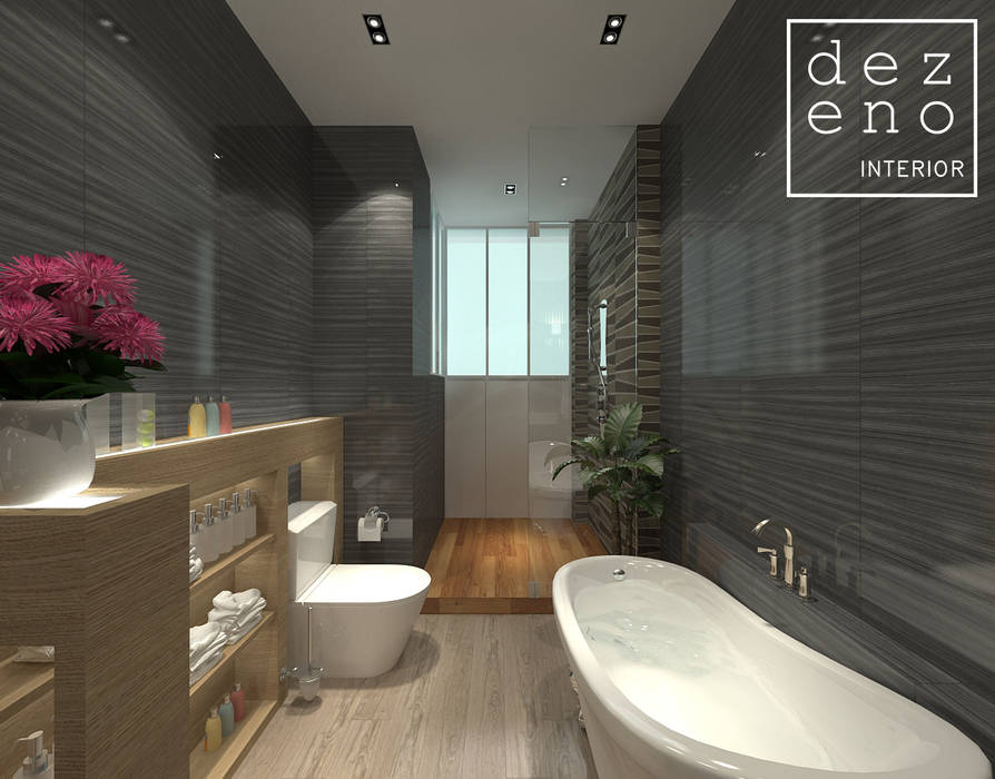 BATHROOM AREA Dezeno Sdn Bhd Modern style bathrooms