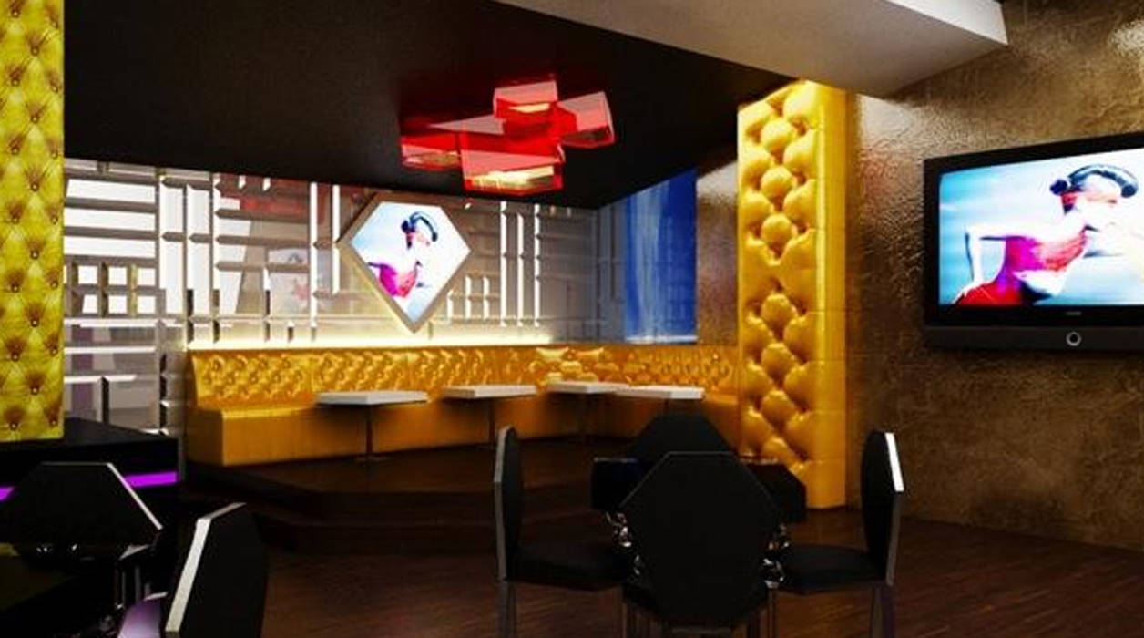 F-Bar & Lounge A Night Club by Fashion TV, Design 8 Design 8 Eclectic style dining room