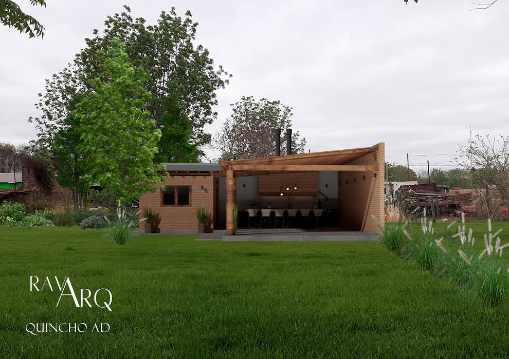 Quincho AD ravArq Estudio de Arquitectura Casas de estilo rústico