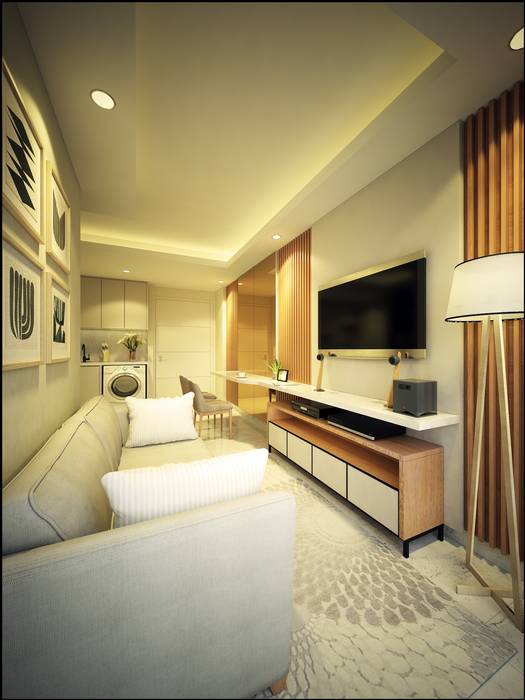 Apartemen 2 Bedroom - Surabaya, Tuan Rumah Studio Tuan Rumah Studio Ruang Keluarga Modern