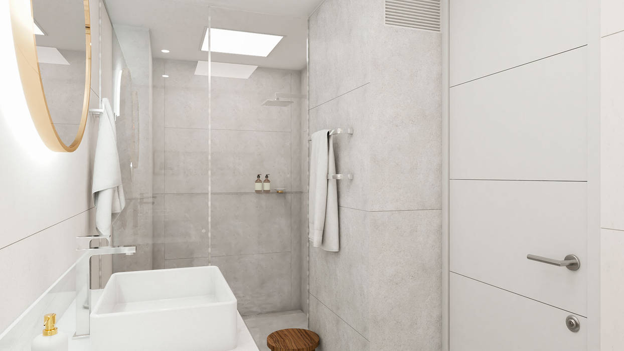 Baño principal, Arqessence Arqessence Kamar Mandi Modern