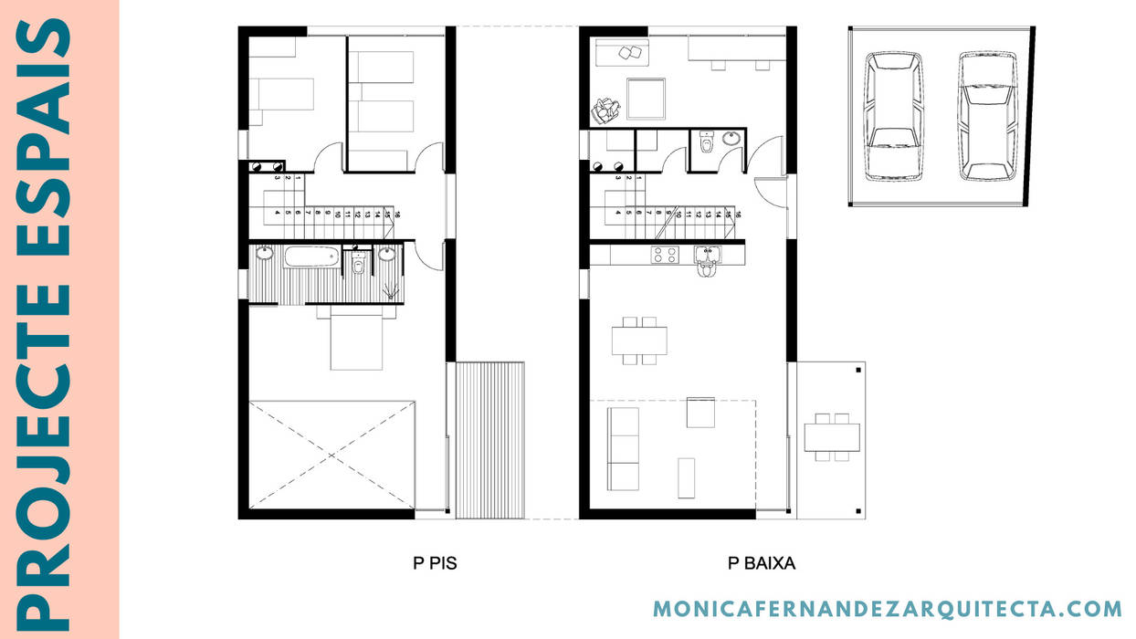 Proyecto Espacios, monicafernandezarquitecta monicafernandezarquitecta Nhà