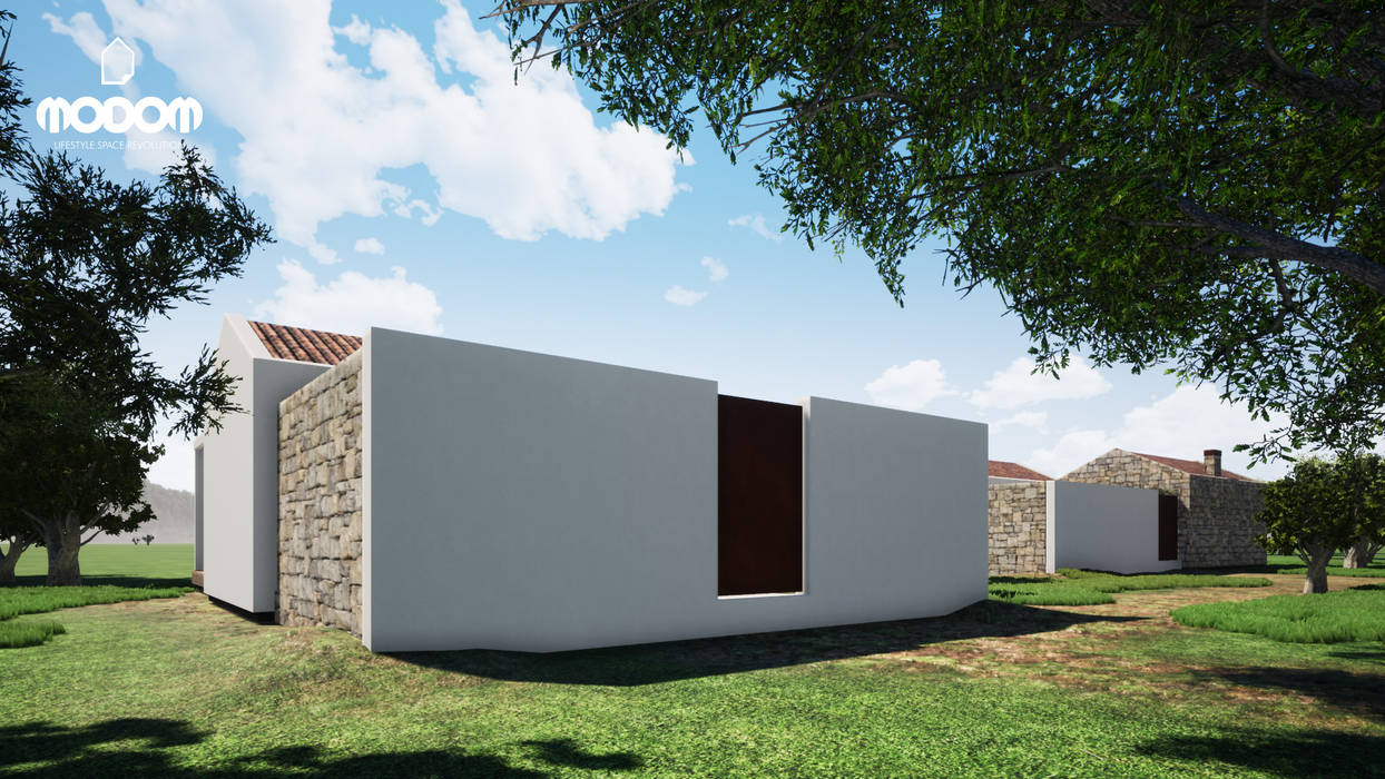 Casa GG nelle colline Siciliane, MODOM srl MODOM srl Casas estilo moderno: ideas, arquitectura e imágenes