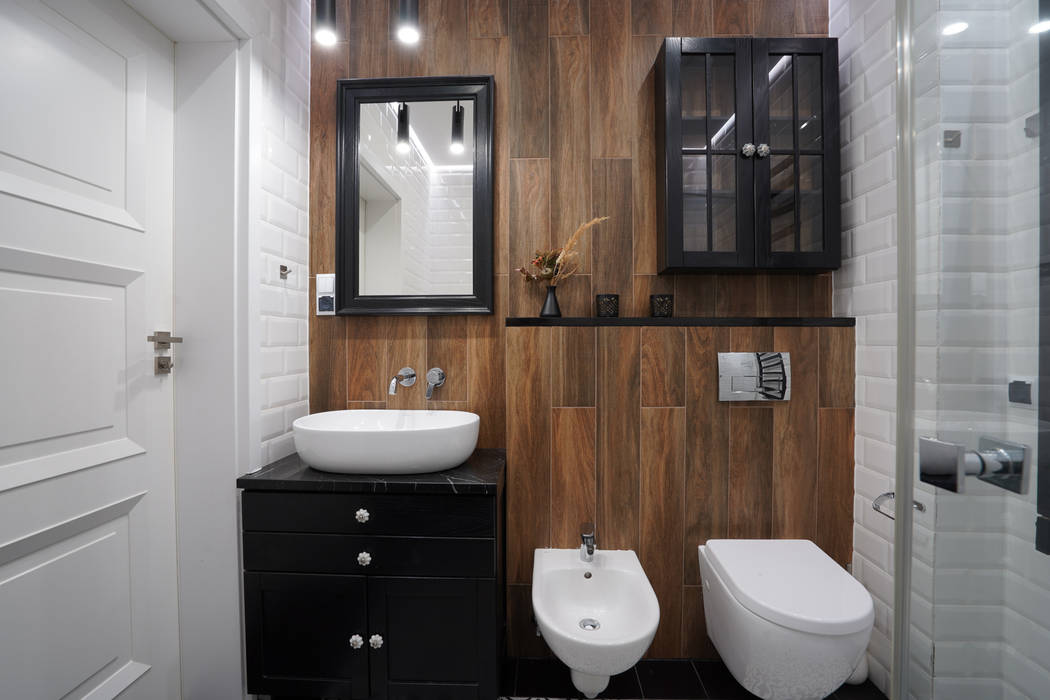 APARTAMENT W CHRZANOWIE, Studio4Design Studio4Design Classic style bathroom Wood Wood effect