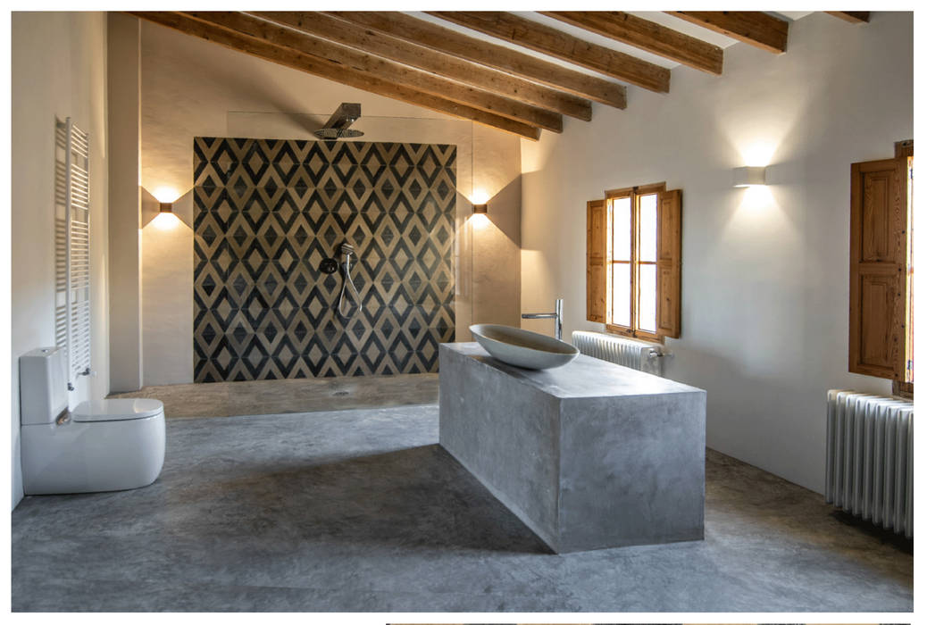 CASA RUTH, e20 Arquitectos e20 Arquitectos Mediterranean style bathrooms Concrete