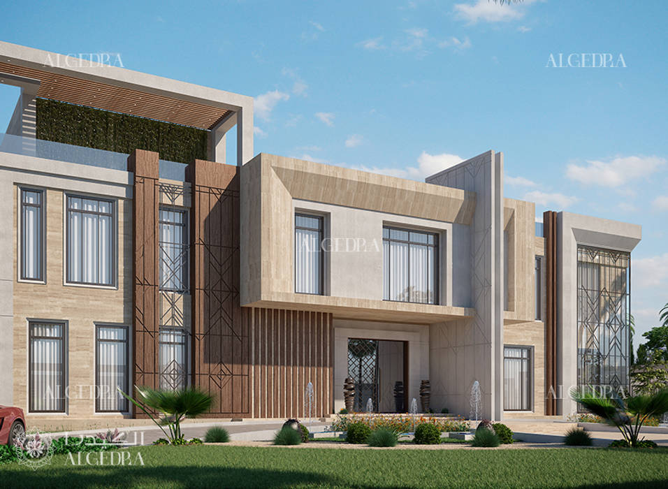 Modern style villa in Dubai architecture design, Algedra Interior Design Algedra Interior Design Rumah Modern