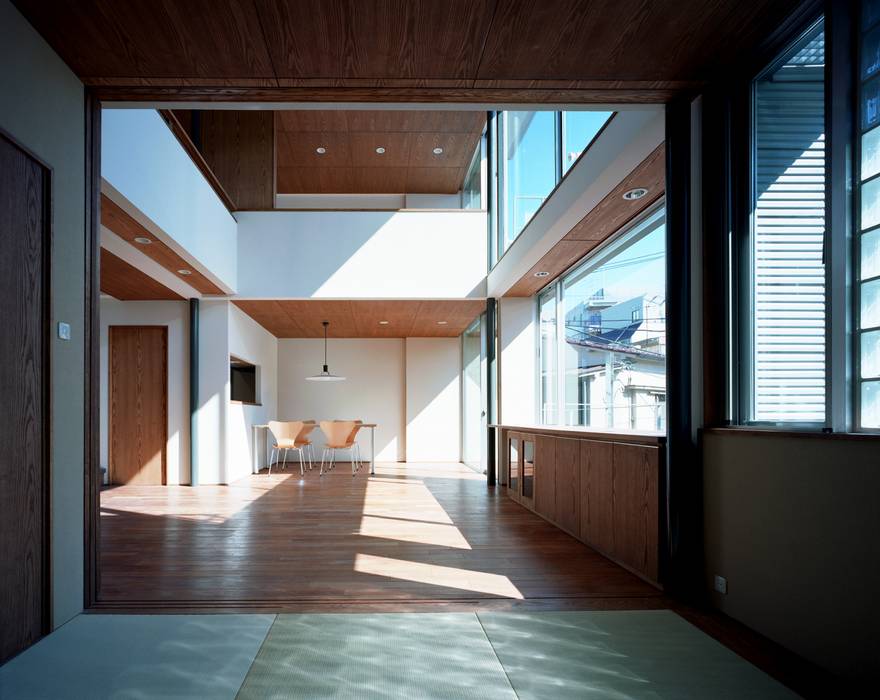 大崎の家, 西島正樹／プライム一級建築士事務所 西島正樹／プライム一級建築士事務所 モダンデザインの 多目的室