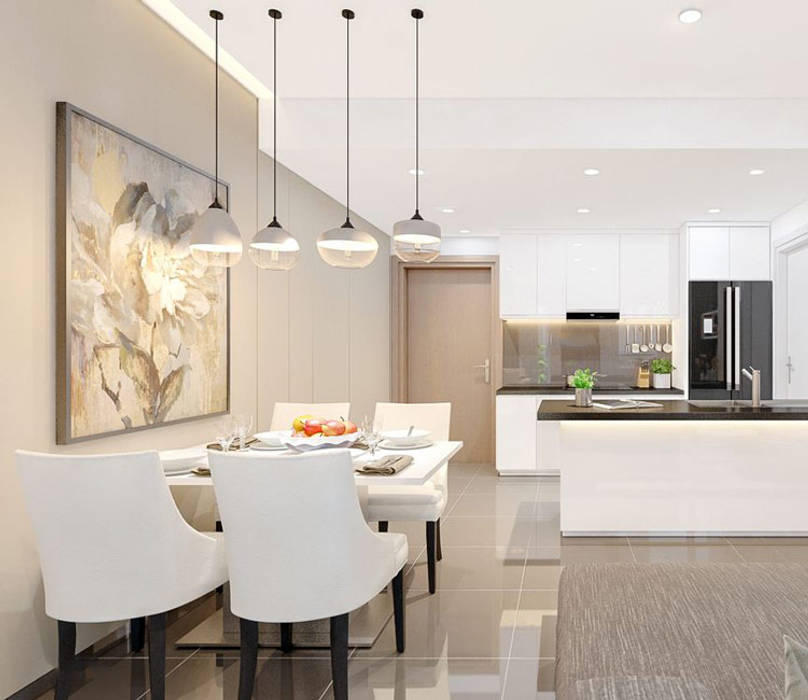 Dự án thiết kế nội thất chung cư, ATZ LUXURY ATZ LUXURY Modern dining room