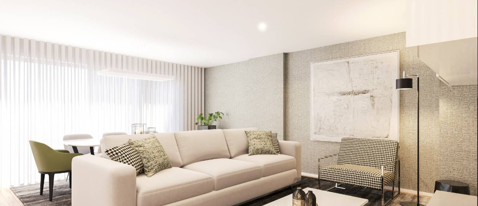 Apartamentos nas Avenidas Novas - Lisboa, Propriété Générale International Real Estate Propriété Générale International Real Estate Ruang Keluarga Modern