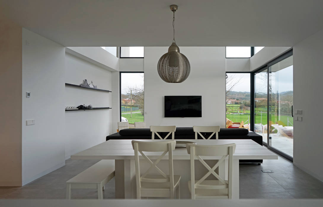 Vivienda en Sionlla, AD+ arquitectura AD+ arquitectura Living room Glass