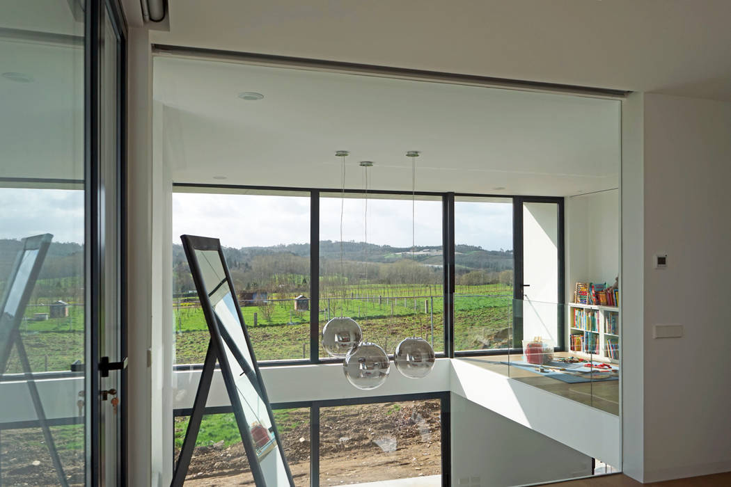 Vivienda en Sionlla, AD+ arquitectura AD+ arquitectura Modern living room Glass