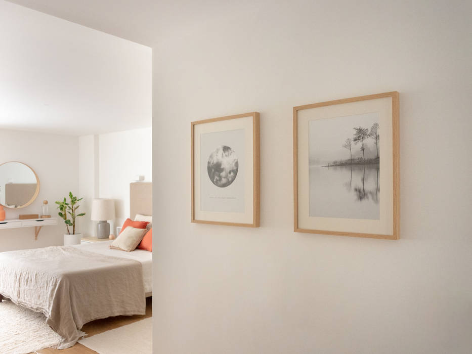 A+A Apartment - Lisbon, MUDA Home Design MUDA Home Design Scandinavian style bedroom