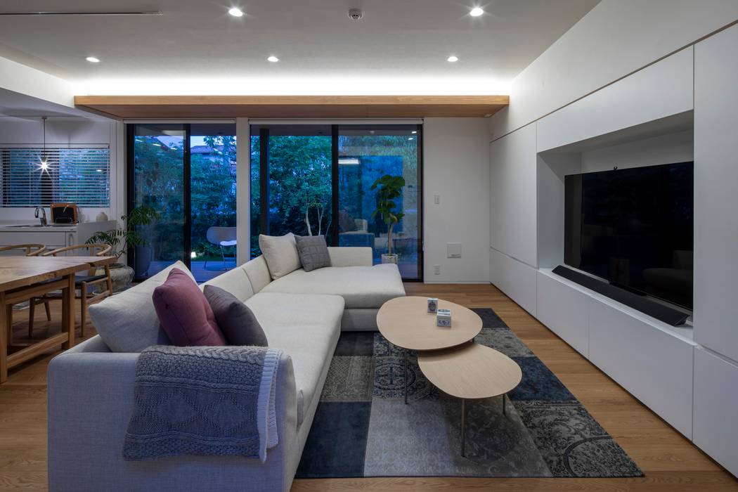 長束の家, 有限会社アルキプラス建築事務所 有限会社アルキプラス建築事務所 Asian style living room