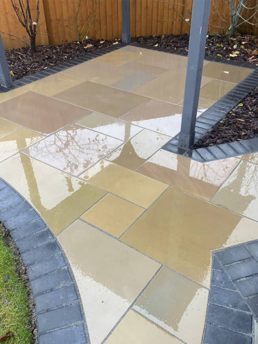 Rainbow Sandstone Paving - Royale Stones Royale Stones Limited Casetas de jardín