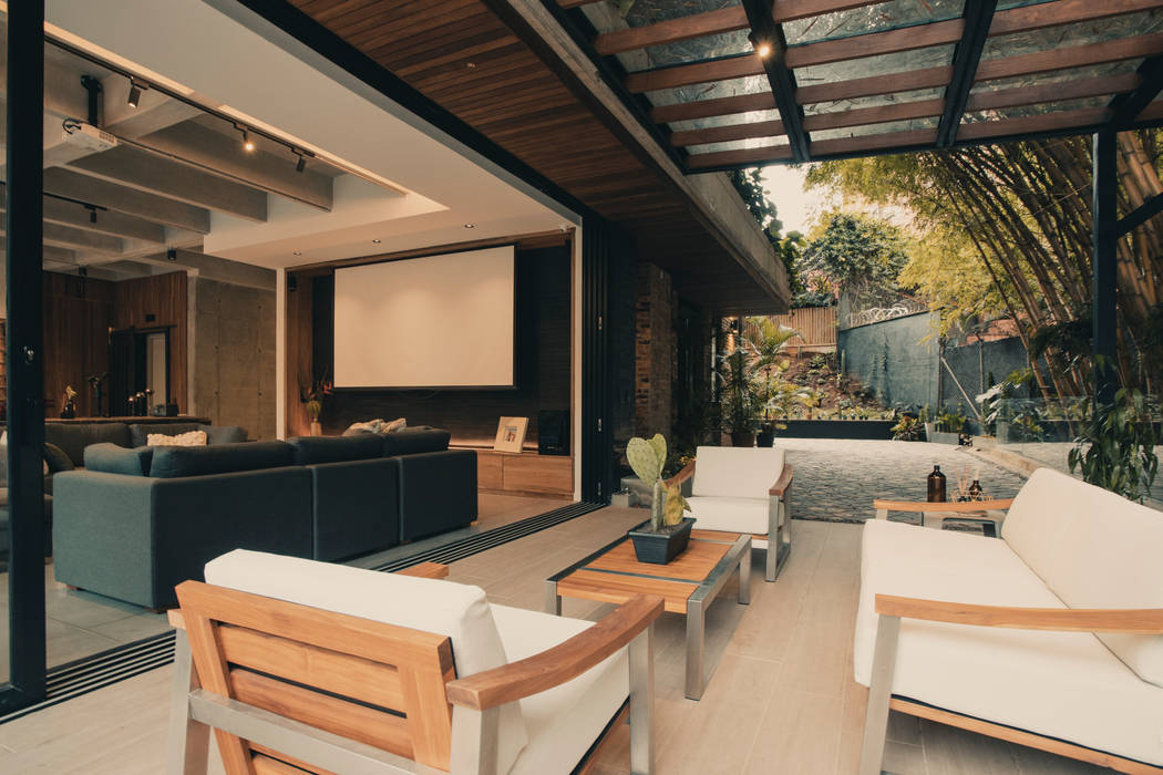 Boschetto Piso 1, Adrede Arquitectura Adrede Arquitectura Modern living room Metal