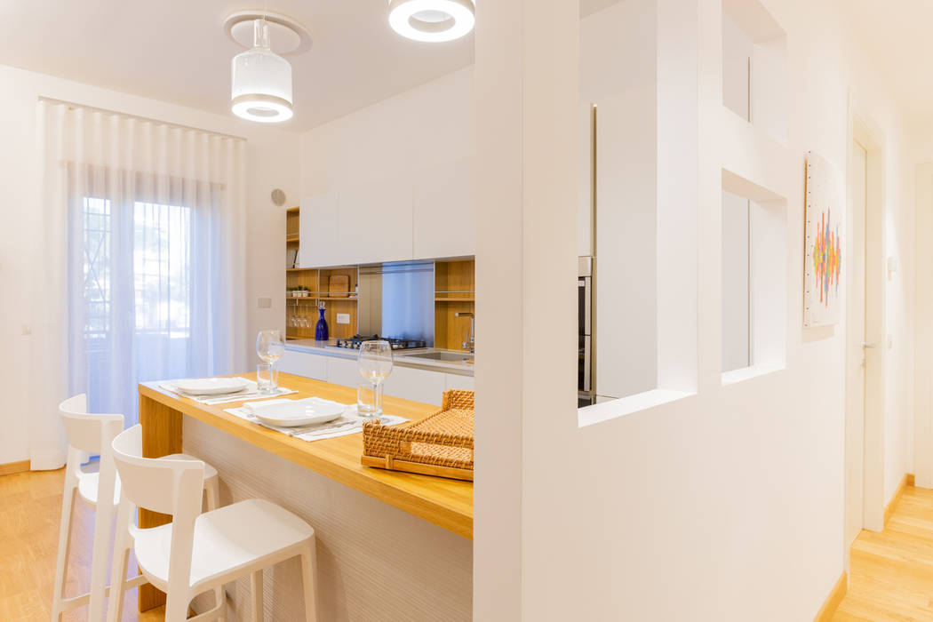Ristrutturazione appartamento di 85mq a Roma, Montesacro, Facile Ristrutturare Facile Ristrutturare Modern Kitchen