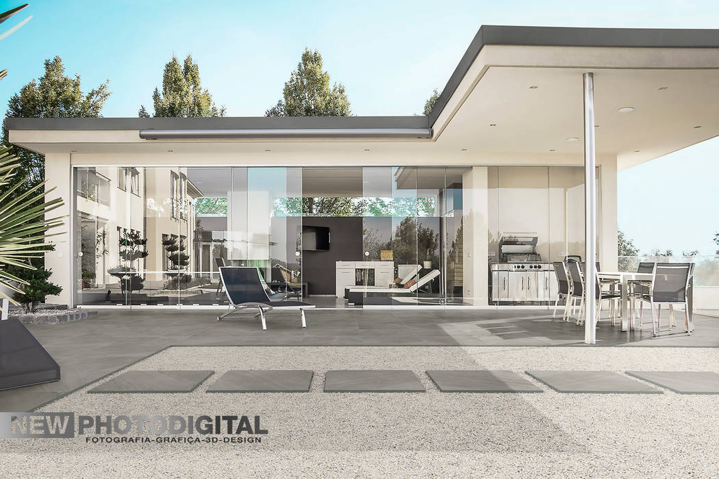 Outdoor Residenziali, New Photodigital New Photodigital Modern houses