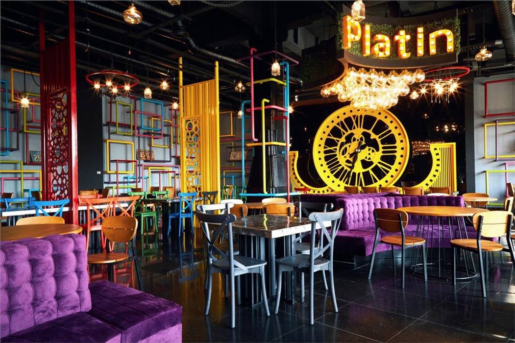 Restaurante Platin- Londres, Design 121 Design 121 Comedores de estilo moderno