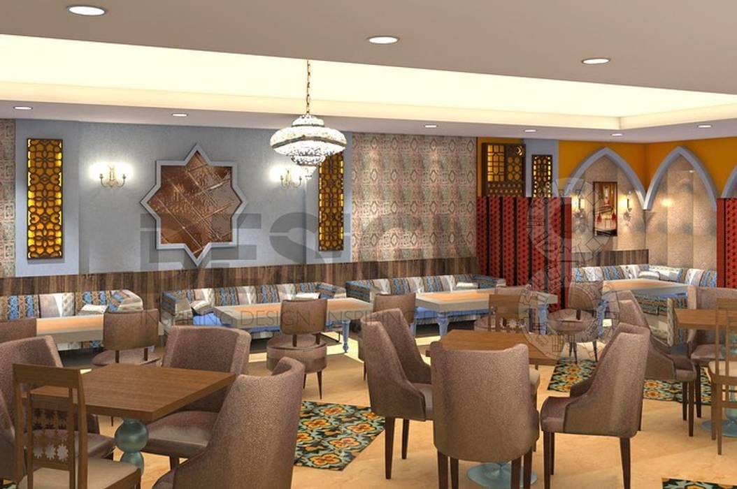 Habibi, DLF Mall, Saket, Design 8 Design 8 Sala da pranzo eclettica