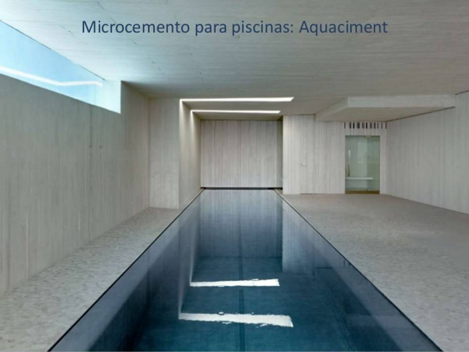 Microcemento en Baños, TopCiment TopCiment Modern Pool Concrete Multicolored