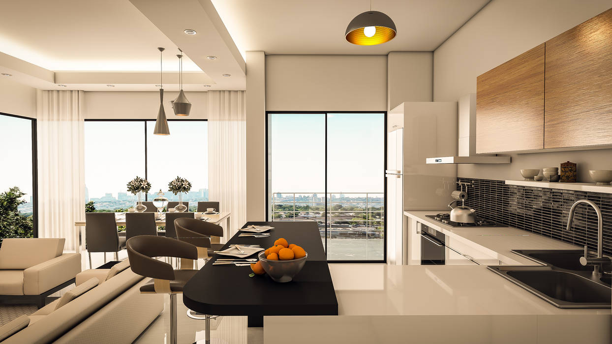 VANETTA TERRA vanetta küchen Modern Mutfak Ahşap Ahşap rengi AHŞAP VE BAYAZ MUTFAK, ADA MUTFAK,Depo & Kiler