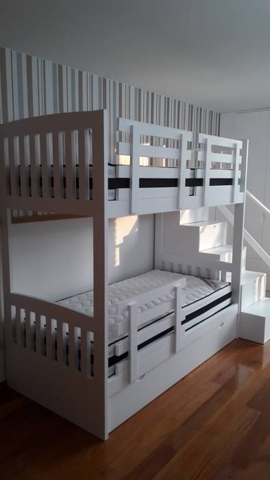 Estúdio/ quarto de criança, ADN Furniture ADN Furniture Kamar Bayi/Anak Modern Beds & cribs