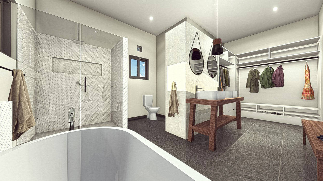 Zambia House- Interior & Exterior Design, 3dVisualDesigns 3dVisualDesigns Bagno moderno