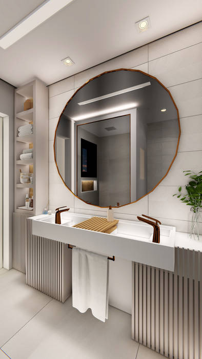 Casa Memoriah, Studio Ideação Studio Ideação Modern style bathrooms