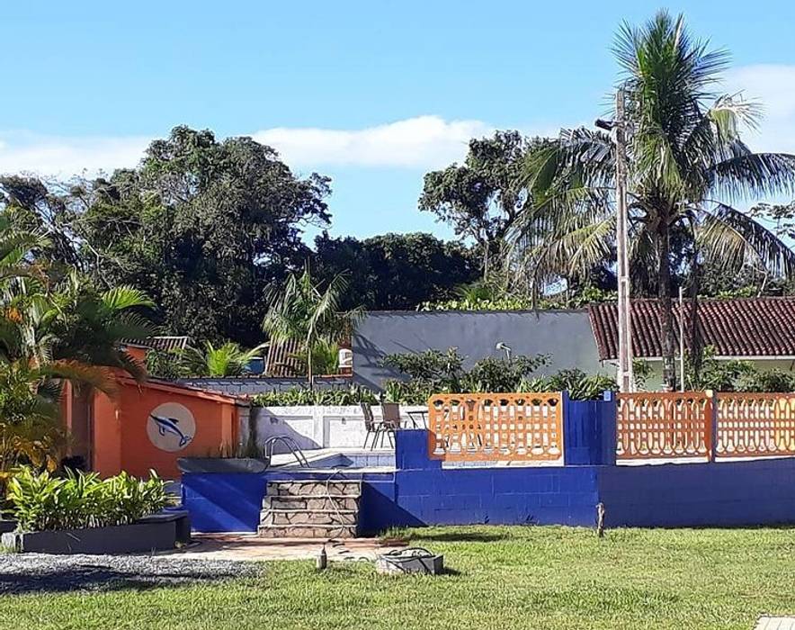 Piscina Lucia Helena Bellini arquitetura e interiores Espaços comerciais Concreto Pousada,Hotéis