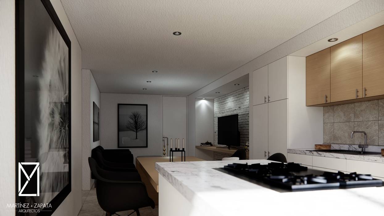 Renders interiores, m+z arquitectos slp | homify