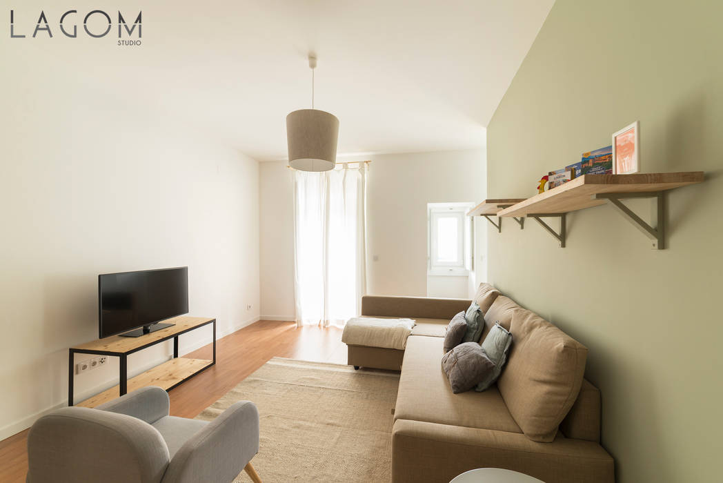 Lagom studio Soggiorno in stile scandinavo