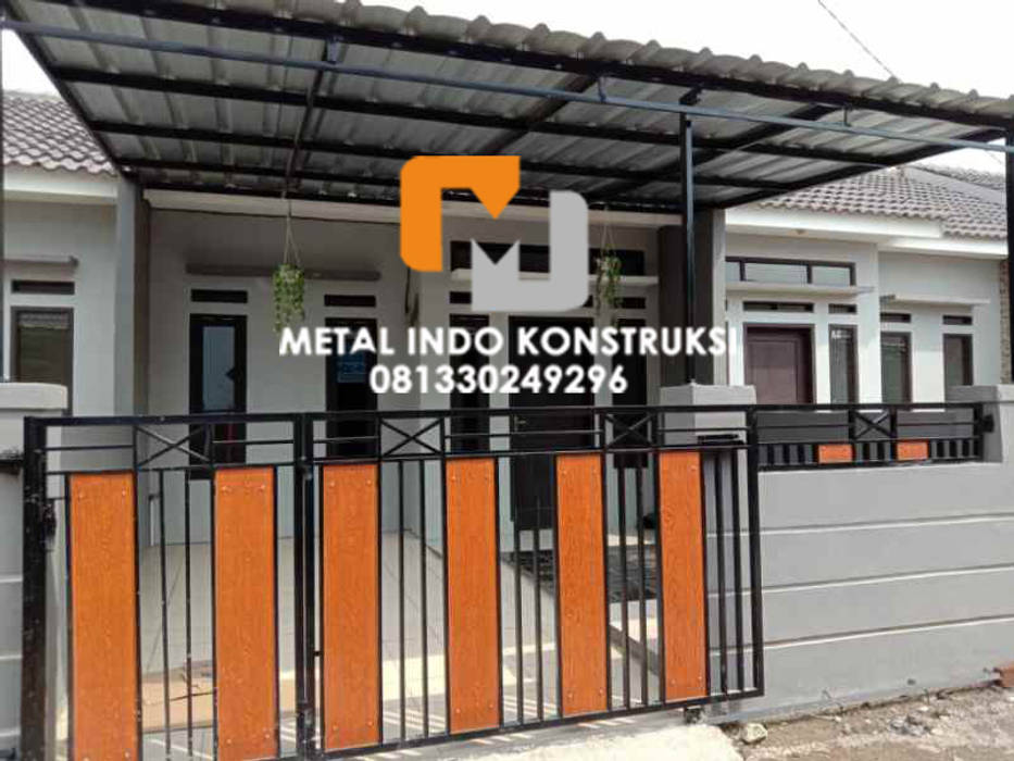 Bengkel Las dan Pasang Plafon & Kanopi Nganjuk, Metal Indo Konstruksi Metal Indo Konstruksi Garaj & Kulübeler Aluminyum/Çinko Beyaz