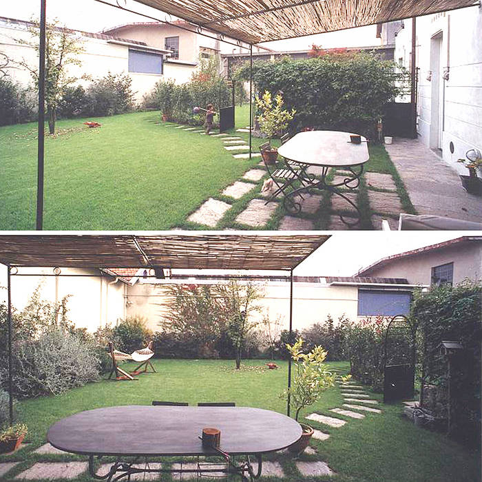 Tavolo per pranzare in giardino Luisa Olgiati Giardino anteriore Pianta,Tavolo,Costruzione,Proprietà,Finestra,Arredamento,Leggero,Verde,Ombra,Natura