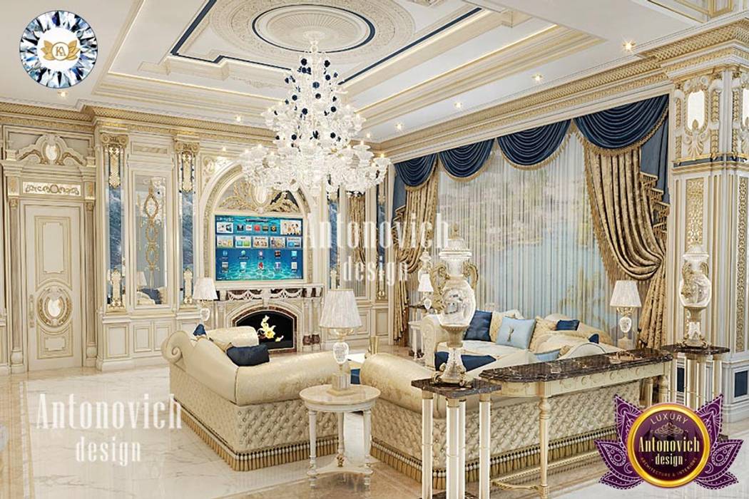 PALACE INTERIOR DESIGN BY LUXURY ANTONOVICH DESIGN Luxury Antonovich Design Living room