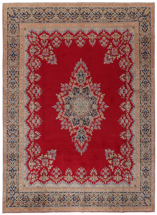 Casa da mare con classico tappeto persiano Kerman per living moderno con vista sul mare, Persian House Persian House Floors