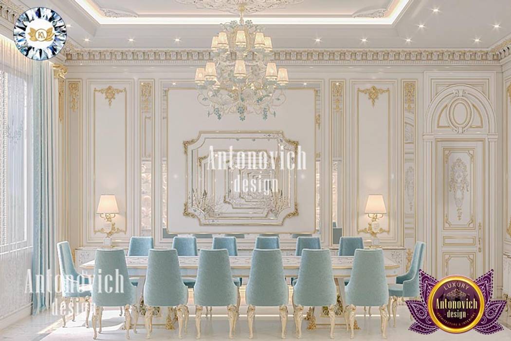 LUXURY ANTONOVICH DESIGN – BESPOKE INTERIOR DESIGN TEAM FOR ELEGANT DINING ROOMS Luxury Antonovich Design Classic style dining room