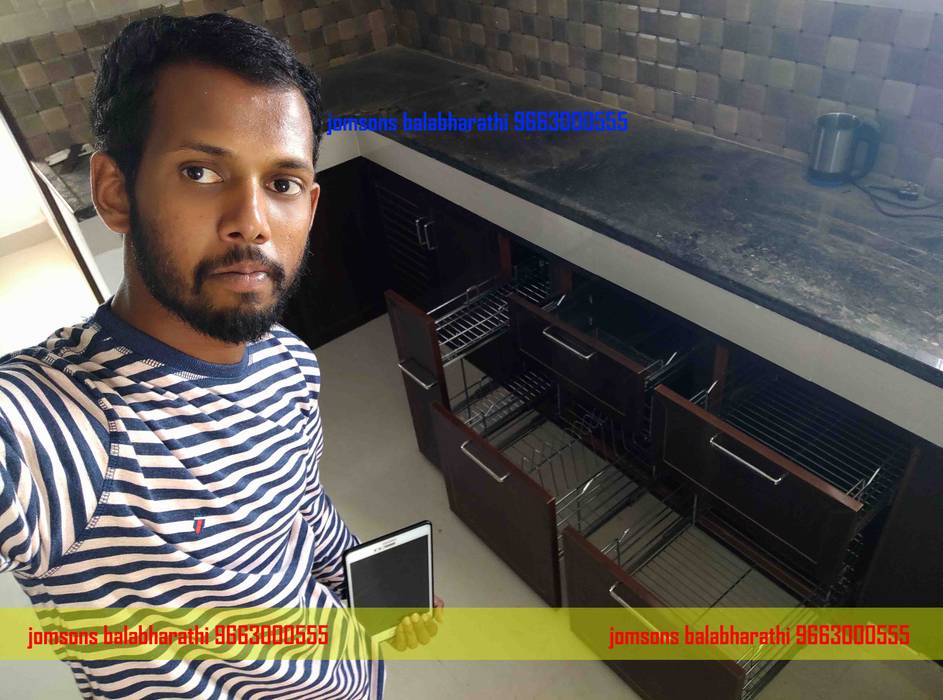 PVC Modular kitchen Design Hindupur 9663000555 balabharathi pvc & upvc interior Salem 9663000555 Modern Kitchen Plastic Cabinets & shelves