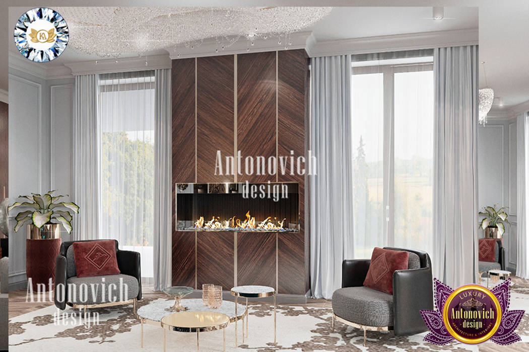 MODERN APARTMENT INTERIOR DESIGN BY LUXURY ANTONOVICH DESIGN Luxury Antonovich Design Modern living room