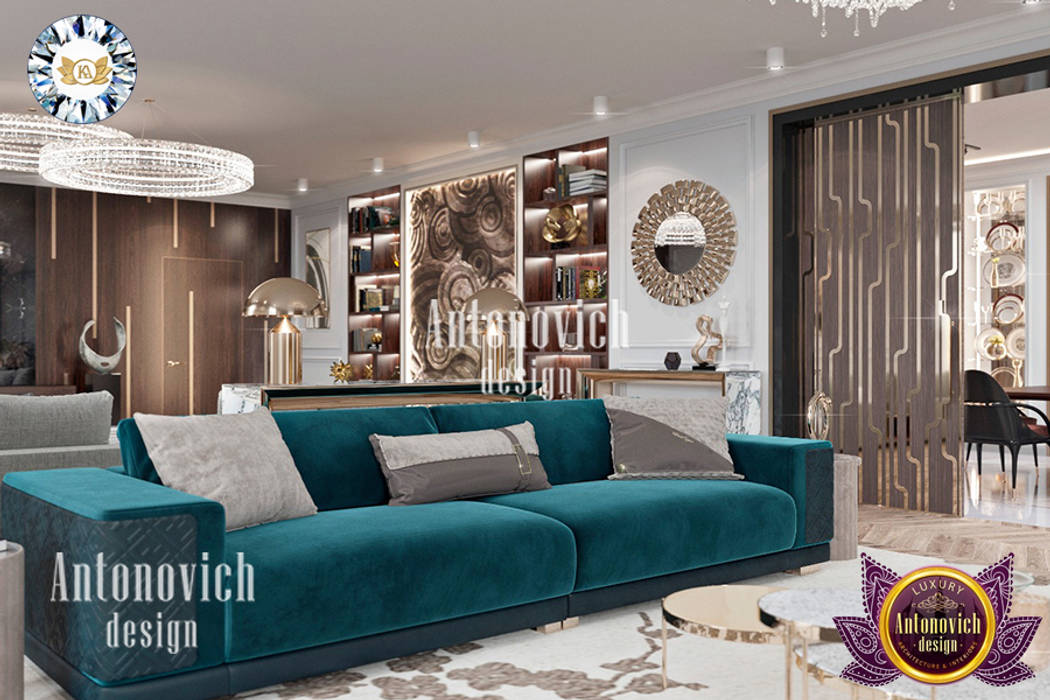 MODERN APARTMENT INTERIOR DESIGN BY LUXURY ANTONOVICH DESIGN Luxury Antonovich Design Modern living room