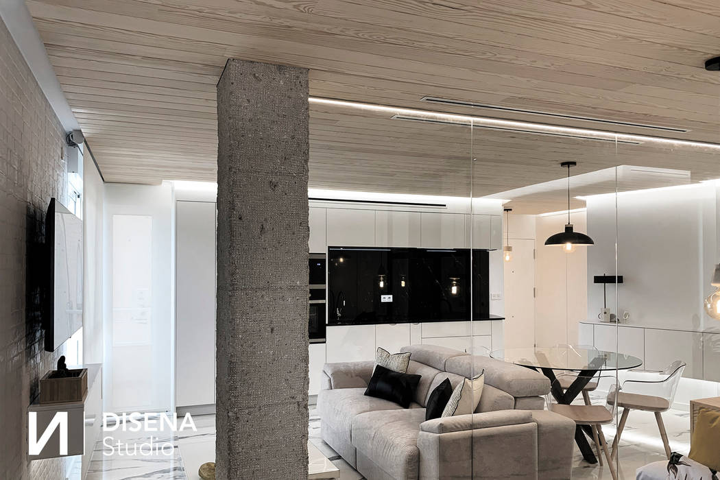 DISENA studio - Diseño Loft, DISENA studio DISENA studio Вітальня