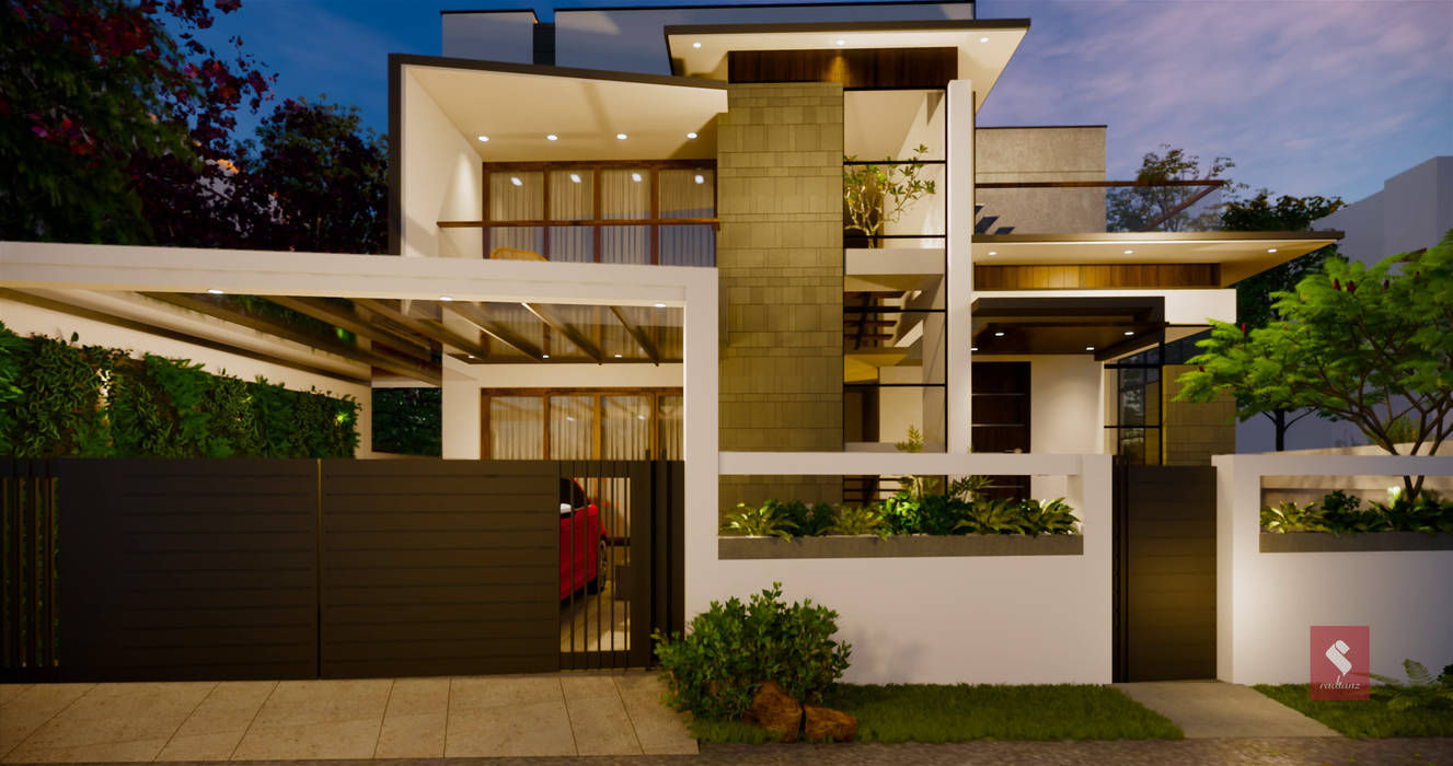 3d exterior front view | homify