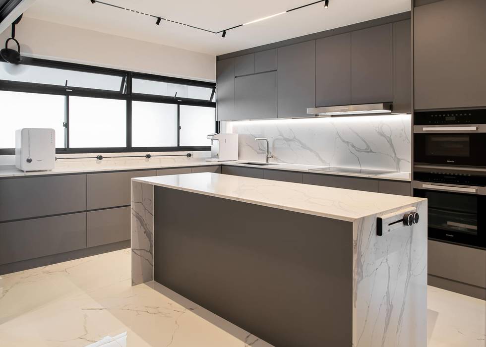 Dakota Crescent Maisonette, Mr Shopper Studio Pte Ltd Mr Shopper Studio Pte Ltd Modern kitchen