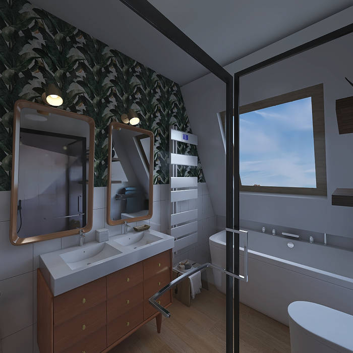 Bathroom renovation, JR Interior Design JR Interior Design Tropical style bathroom