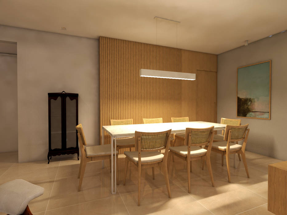 Sala de Jantar Sintese Arquitetura Salas de jantar minimalistas
