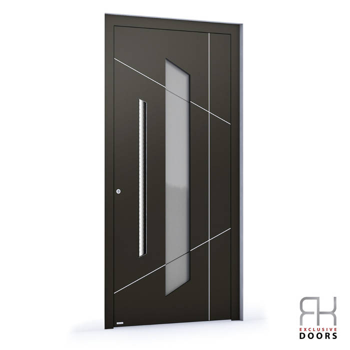 RK Aluminium / RK Exclusive Door / Future Line, RK Exclusive Doors RK Exclusive Doors Парадні двері Алюміній / цинк Коричневий