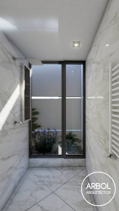 Casa Tendida, ARBOL Arquitectos ARBOL Arquitectos Minimalist style bathroom