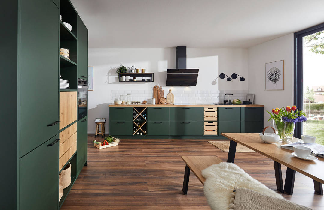 Rustikal angehauchte, großzügige Familienküche Kemner Home Company Küchen Built-in kitchens Küche, Moderneküche, Familienküche, Nachhaltigkeit, Markenküche