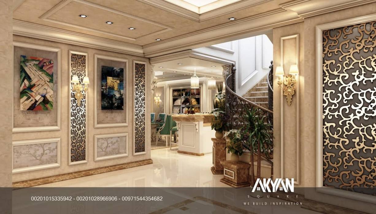 صالة الاستقبال AKYAN SQUARE درج اكيان سكوير,غرفة طعام,ديكور_داخلي,ديكورات فخمة,interior design,luxury,akyan square,ديكورات,تصاميم,تصميم داخلي,ديكورات راقية,صالات استقبال,مداخل وممرات,ابواب,ديكورات اسقف,ديكورات معاصرة